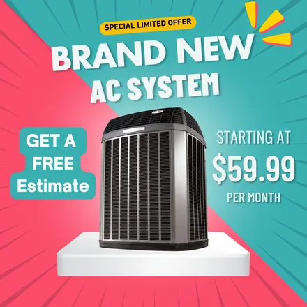 New AC system offer ad