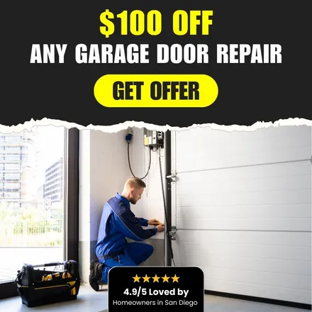 Garage door repair discount ad