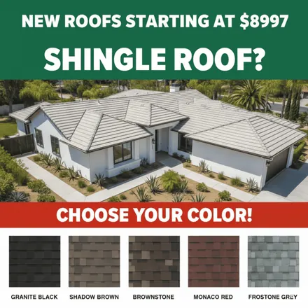 New roofs pricing ad