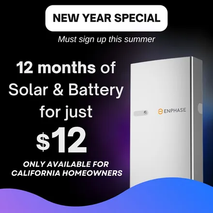 Solar and battery offer ad